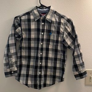 Wrangler boys long sleeve plaid shirt size 8